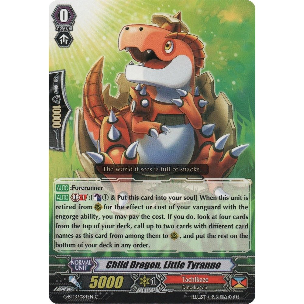 Image for Child Dragon, Little Tyranno (G-BT13/084EN) (G-BT13) - Cardfight Vanguard