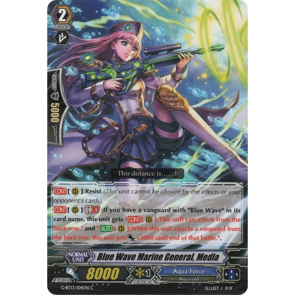 Image for Blue Wave Marine General, Medla (G-BT13/104EN) (G-BT13) - Cardfight Vanguard