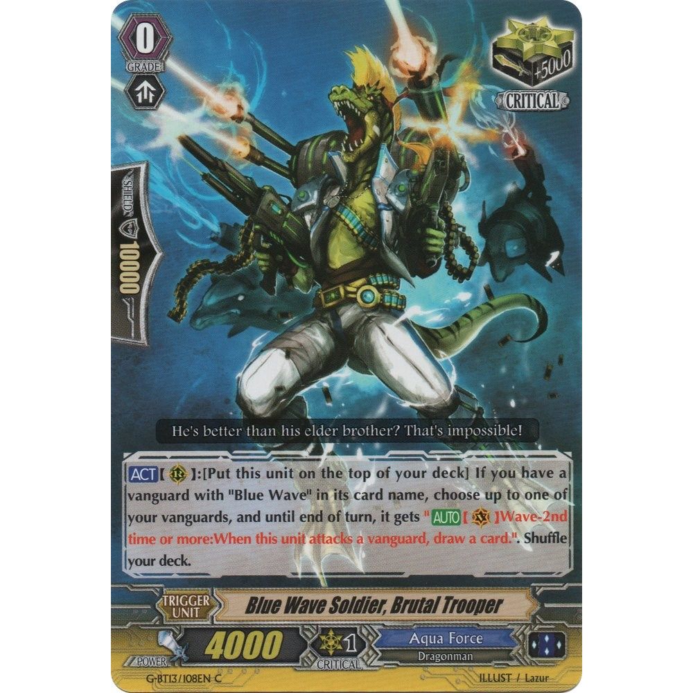 Image for Blue Wave Soldier, Brutal Trooper (G-BT13/108EN) (G-BT13) - Cardfight Vanguard