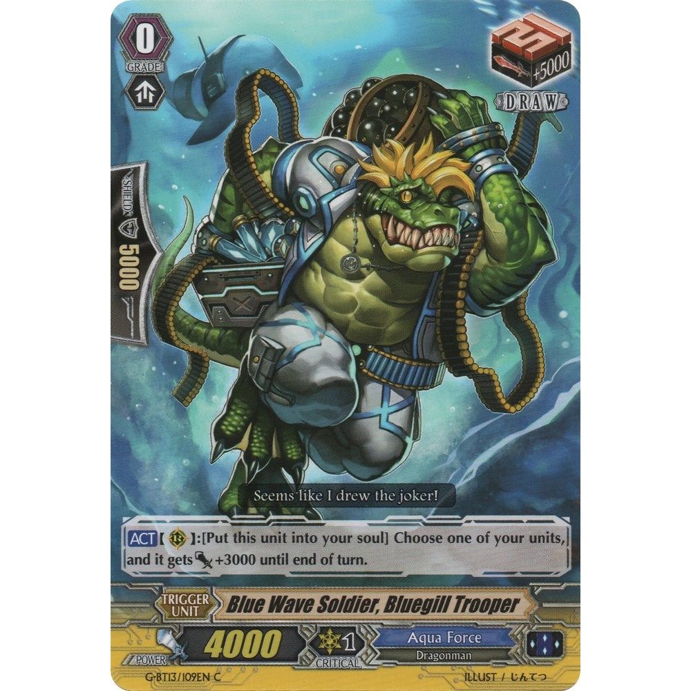 Image for Blue Wave Soldier, Bluegill Trooper (G-BT13/109EN) (G-BT13) - Cardfight Vanguard