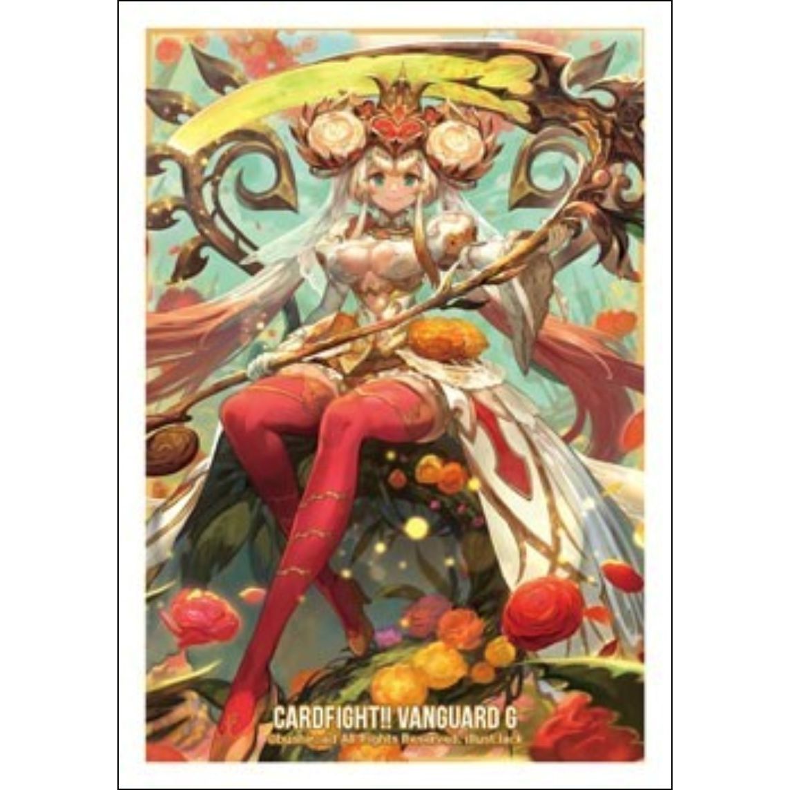 Image for Bushiroad Sleeve Collection Mini Vol.198 Cardfight!! Vanguard: Ranunculus in Glorious Bloom, Ahsha (60-Pack) - Card Sleeves