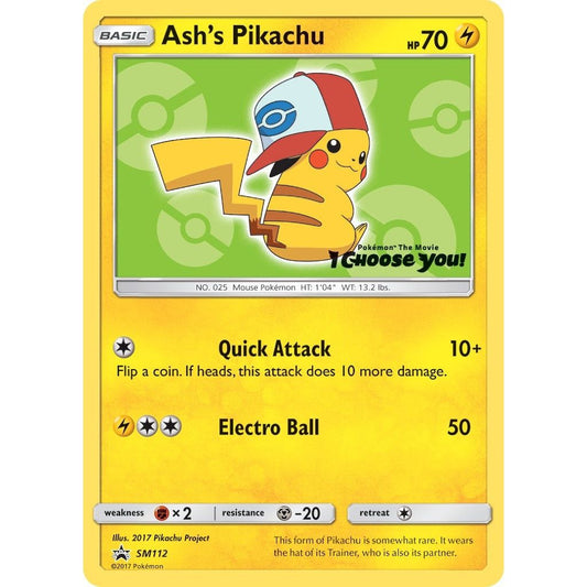 Image for Ash's Pikachu - SM112 (SM112) (SMP) - Pokemon
