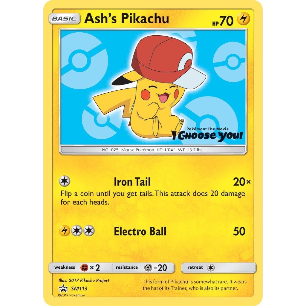 Image for Ash's Pikachu - SM113 (SM113) (SMP) - Pokemon