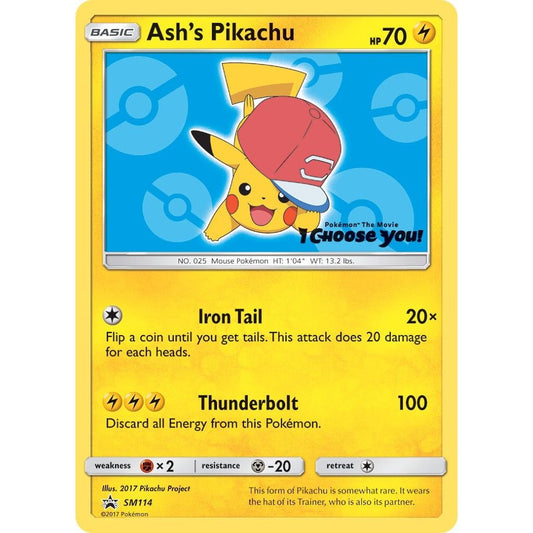 Image for Ash's Pikachu - SM114 (SM114) (SMP) - Pokemon