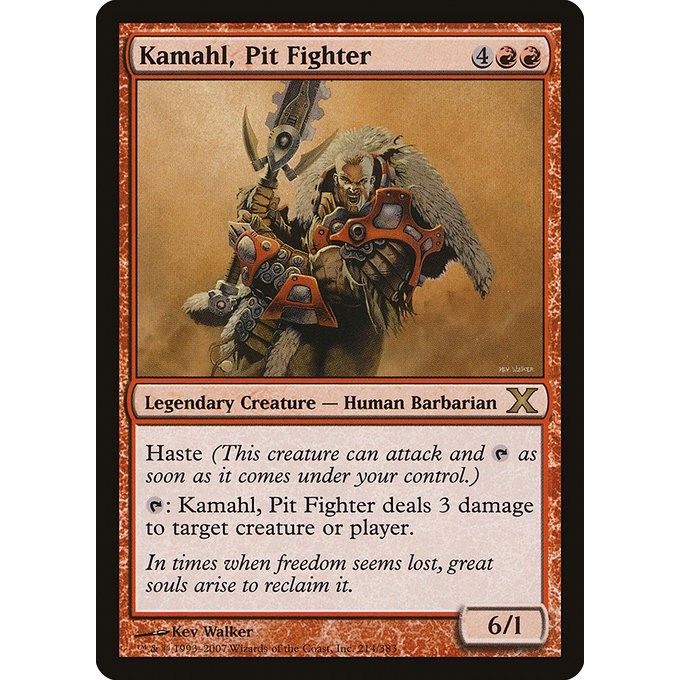 Image for Kamahl, Pit Fighter (214) (10E) - Magic: The Gathering