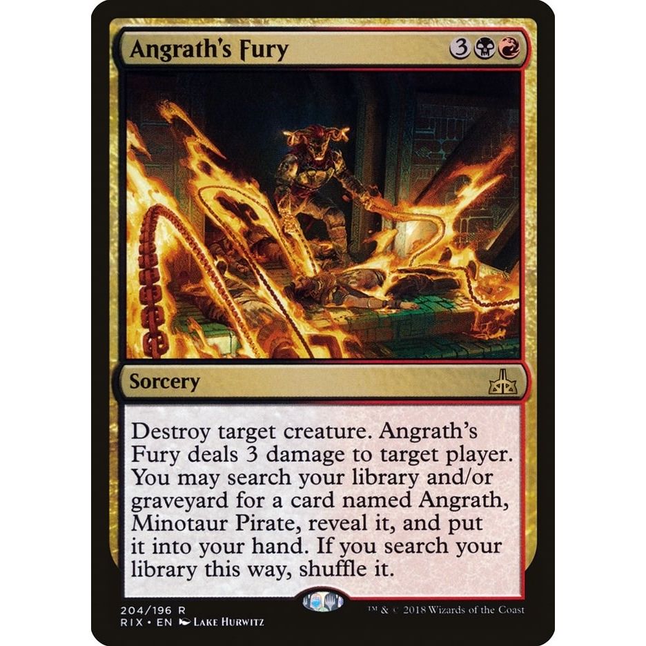 Image for Angrath's Fury (204) (RIX) - Magic: The Gathering