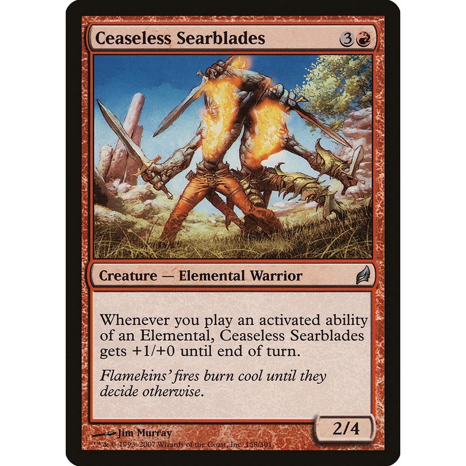 Image for Ceaseless Searblades (158) (LRW) - Magic: The Gathering