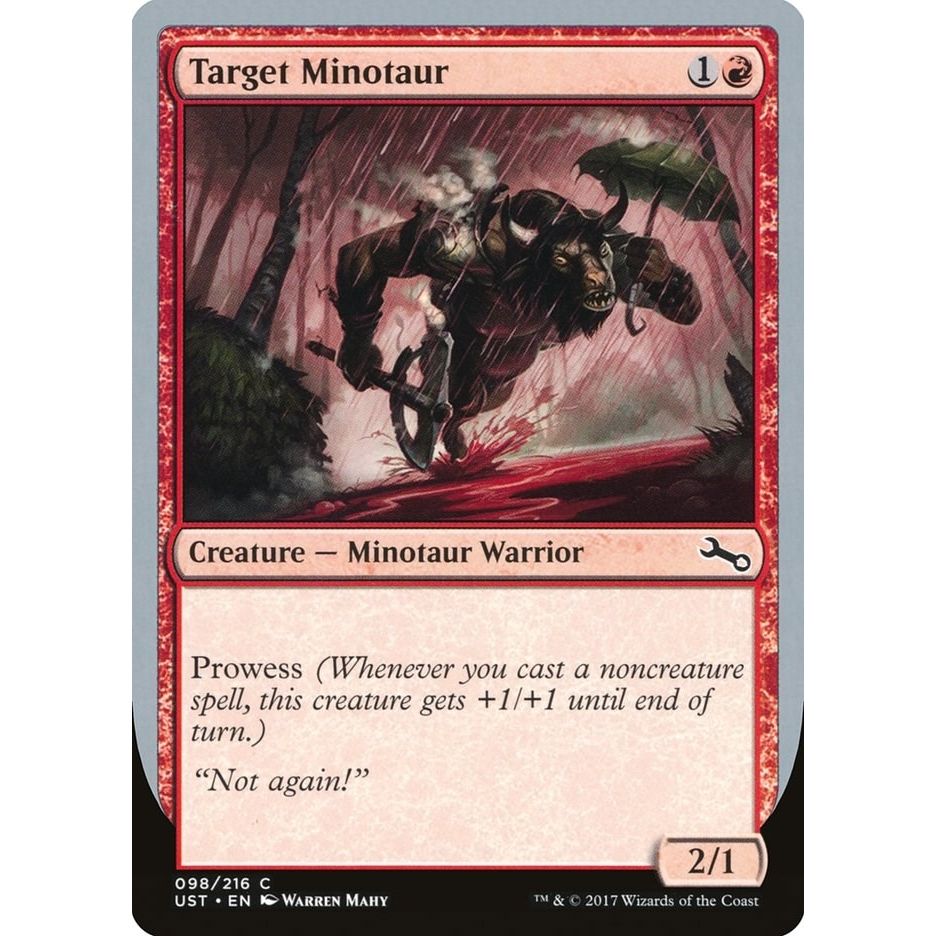 Image for Target Minotaur (B) (98) (UST) - Magic: The Gathering