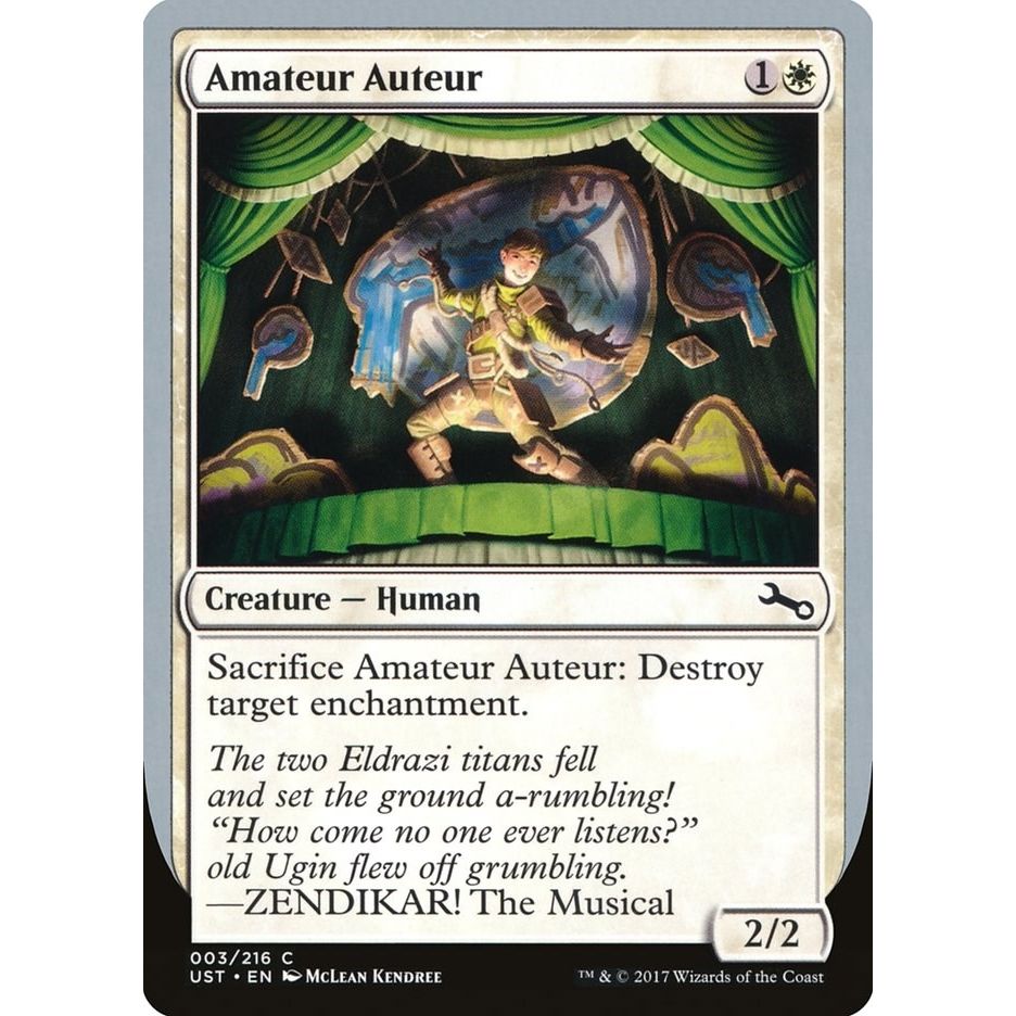Image for Amateur Auteur (D) (3) (UST) - Magic: The Gathering