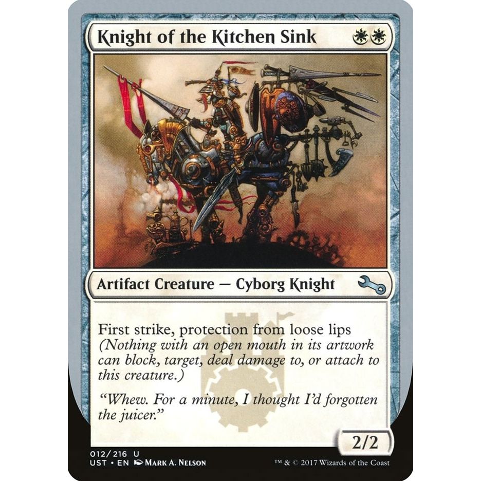 Image for Knight of the Kitchen Sink (C) (12) (UST) - Magic: The Gathering