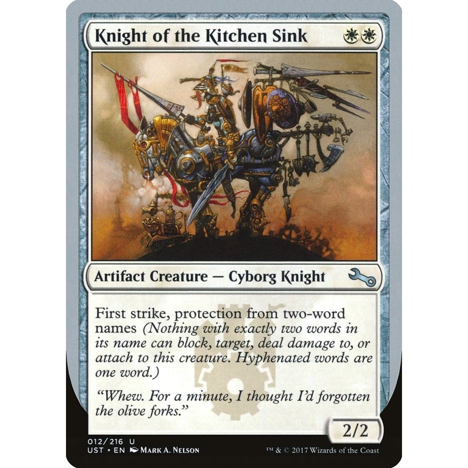 Image for Knight of the Kitchen Sink (E) (12) (UST) - Magic: The Gathering