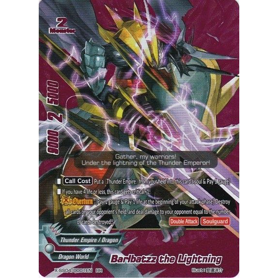 Image for Barlbatzz the Lightning (BR) (X-SS04/0001EN) (XSS04) - Future Card BuddyFight