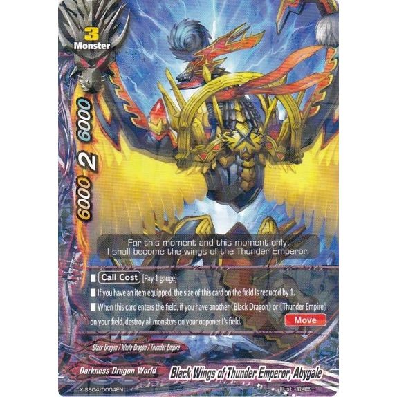 Image for Black Wings of Thunder Emperor, Abygale (X-SS04/0004EN) (XSS04) - Future Card BuddyFight