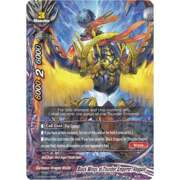 Image for Black Wings of Thunder Emperor, Abygale (R Foil) (X-SS04/0004EN) (XSS04) - Future Card BuddyFight