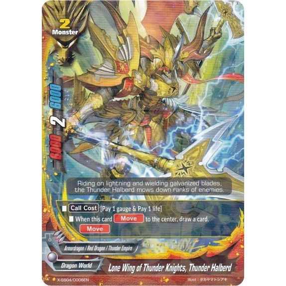 Image for Lone Wing of Thunder Knights, Thunder Halberd (R Foil) (X-SS04/0006EN) (XSS04) - Future Card BuddyFight