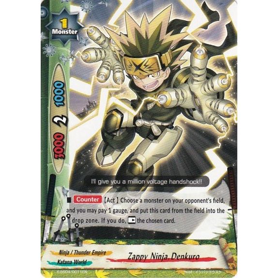 Image for Zappy Ninja, Denkuro (X-SS04/0011EN) (XSS04) - Future Card BuddyFight
