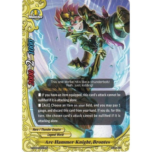 Image for Arc Hammer Knight, Brontes (X-SS04/0012EN) (XSS04) - Future Card BuddyFight
