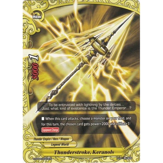 Image for Thunderstroke, Keranols (X-SS04/0023EN) (XSS04) - Future Card BuddyFight