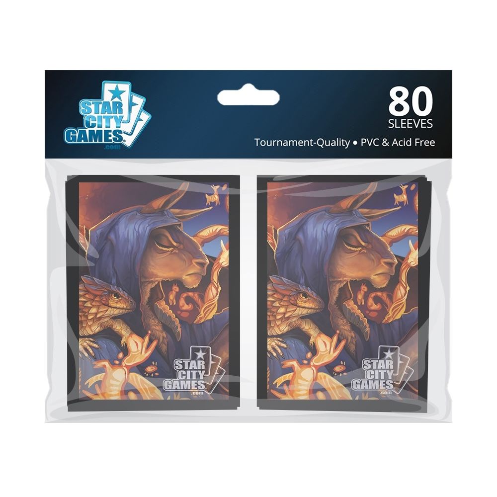 Image for Star City Games Gloss Sleeves - Grim Llamamancer (80-Pack) - Card Sleeves