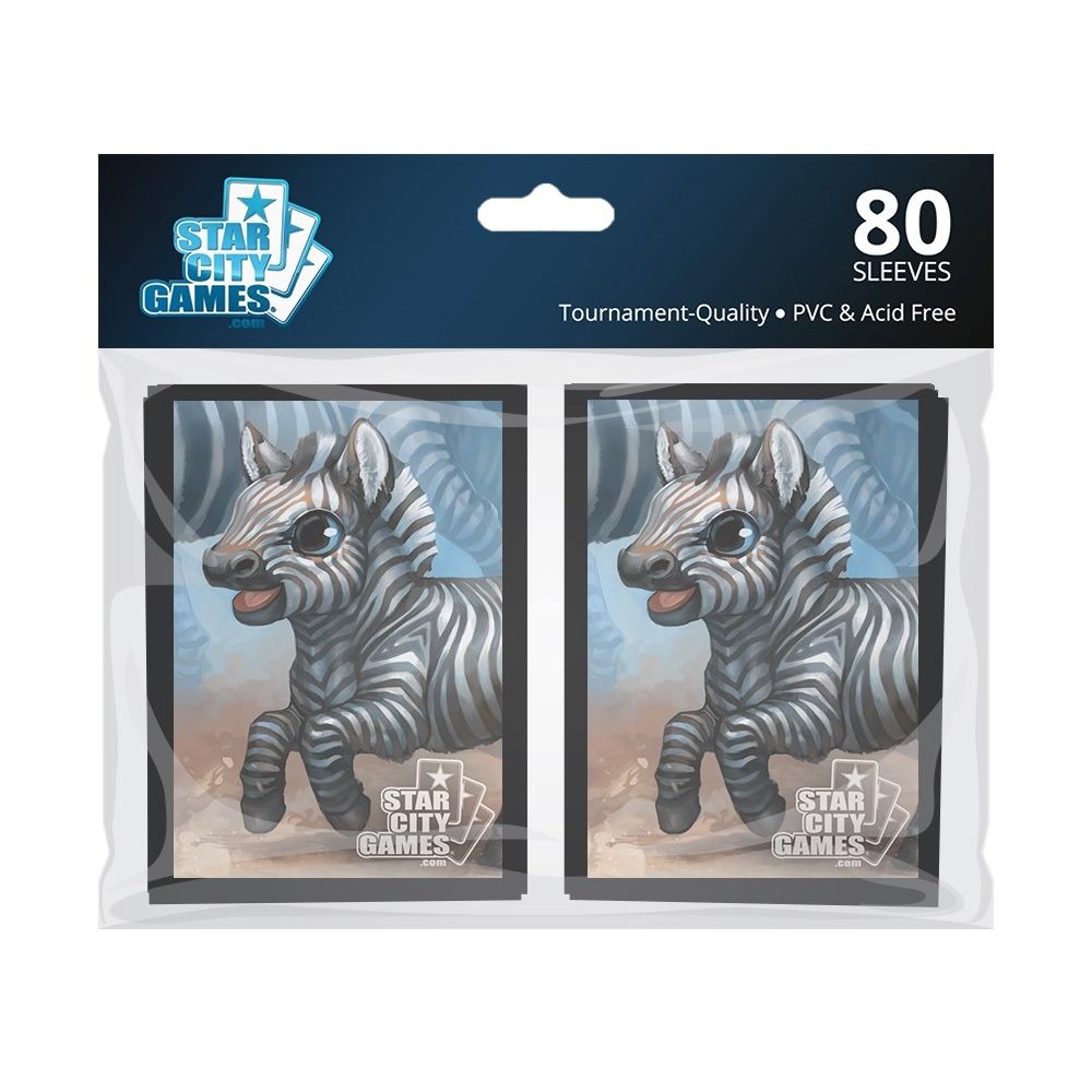 Image for Star City Games Gloss Sleeves - Zebra (80-Pack) - Card Sleeves