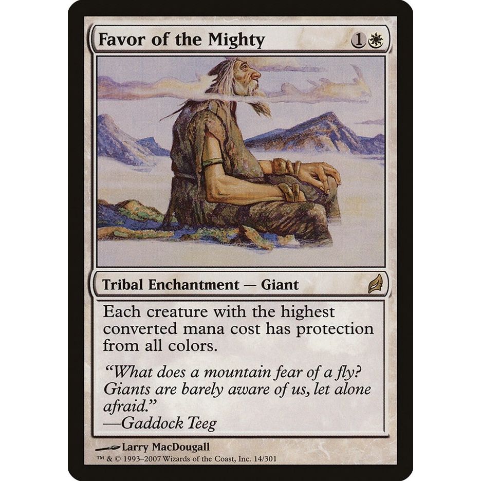 Image for Favor of the Mighty (14) (LRW) - Magic: The Gathering