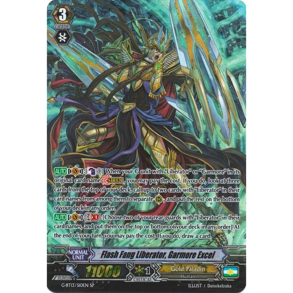 Image for Flash Fang Liberator, Garmore Excel (SP) (G-BT13/S10EN) (G-BT13) - Cardfight Vanguard