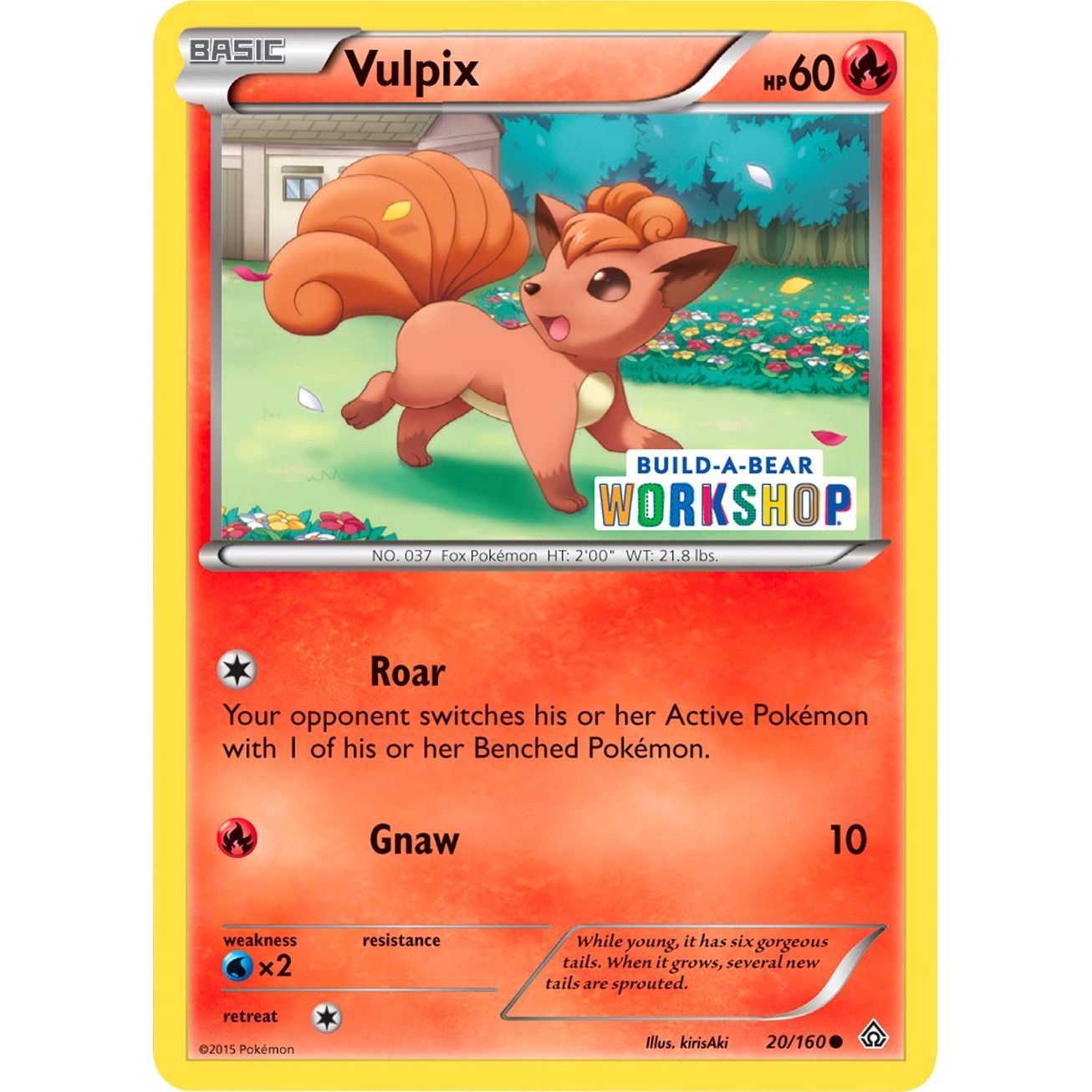 Image for Vulpix - 20/160 (Build-A-Bear Workshop Exclusive) (020/160) (MCAP) - Pokemon