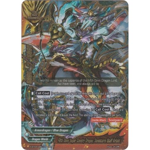Image for Fifth Omni Super Cavalry Dragon, Sandstorm Staff Arkaid (X-BT04/0001EN) (X-BT04) - Future Card BuddyFight