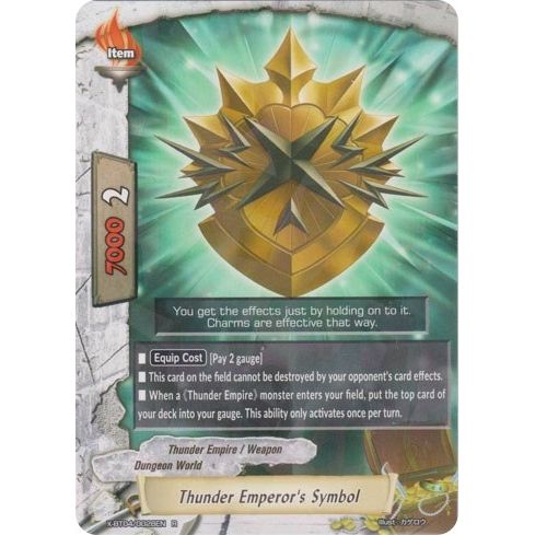 Image for Thunder Emperor's Symbol (X-BT04/0028EN) (X-BT04) - Future Card BuddyFight