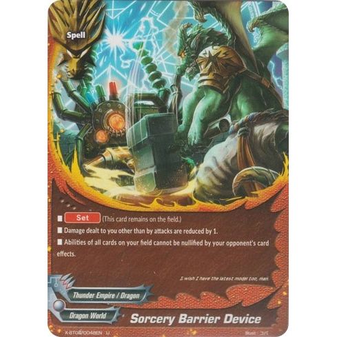 Image for Sorcery Barrier Device (X-BT04/0048EN) (X-BT04) - Future Card BuddyFight