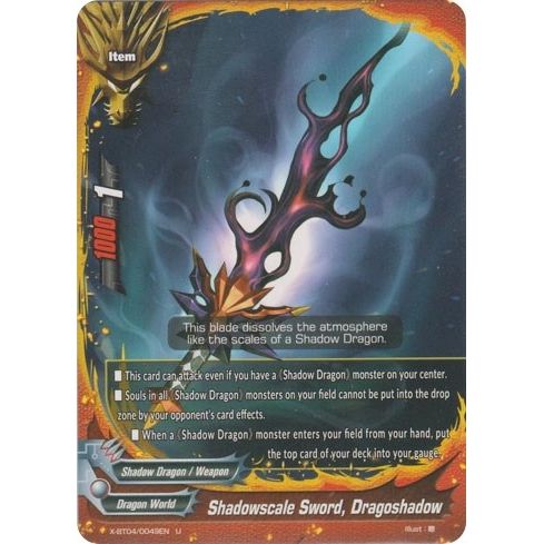 Image for Shadowscale Sword, Dragoshadow (X-BT04/0049EN) (X-BT04) - Future Card BuddyFight