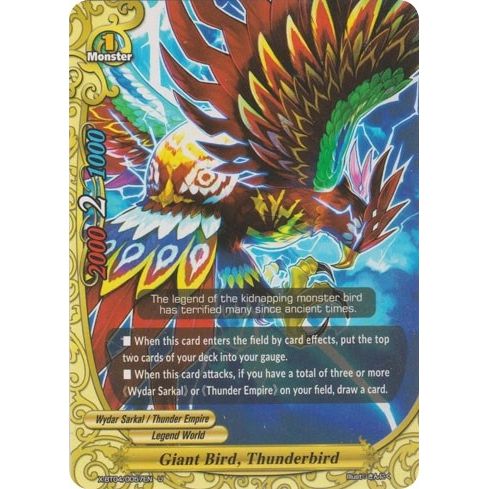 Image for Giant Bird, Thunderbird (X-BT04/0057EN) (X-BT04) - Future Card BuddyFight