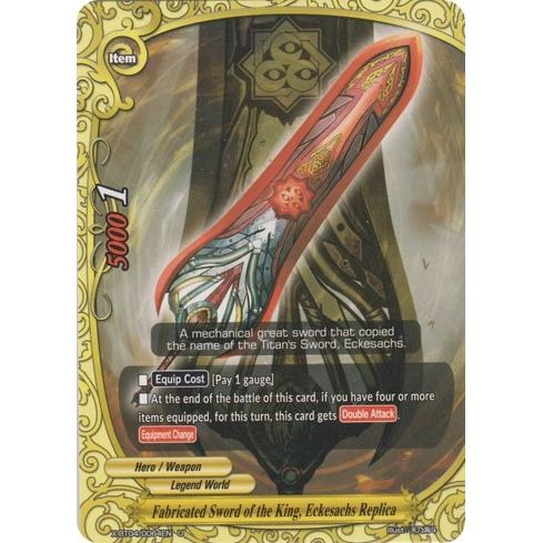 Image for Fabricated Sword of the King, Eckesachs Replica (X-BT04/0064EN) (X-BT04) - Future Card BuddyFight