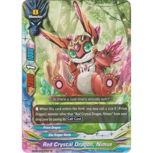 Image for Red Crystal Dragon, Nimue (X-BT04/0068EN) (X-BT04) - Future Card BuddyFight