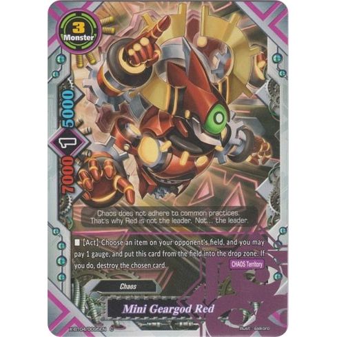 Image for Mini Geargod Red (X-BT04/0095EN) (X-BT04) - Future Card BuddyFight