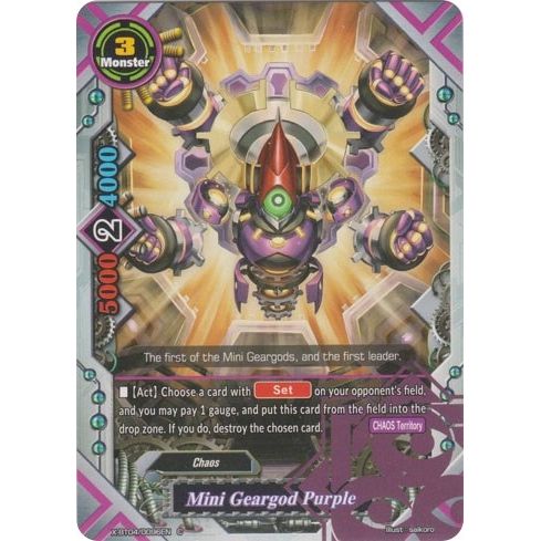 Image for Mini Geargod Purple (X-BT04/0096EN) (X-BT04) - Future Card BuddyFight
