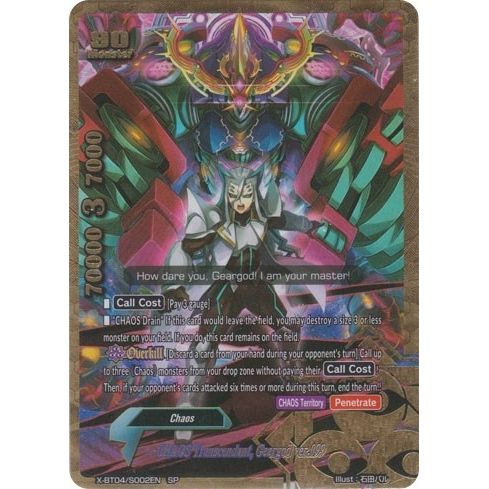 Image for CHAOS Transcendant, Geargod ver.099 (SP) (X-BT04/S002EN) (X-BT04) - Future Card BuddyFight