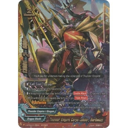 Image for Thunder Emperor Corps Leader, Barlbatzz (Secret) (X-BT04/0102EN) (X-BT04) - Future Card BuddyFight