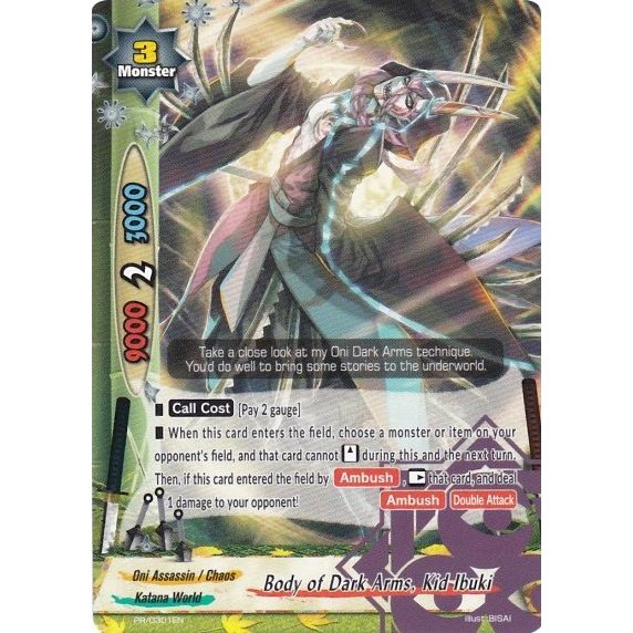 Image for Body of Dark Arms, Kid Ibuki (PR/0301EN) (PR) - Future Card BuddyFight
