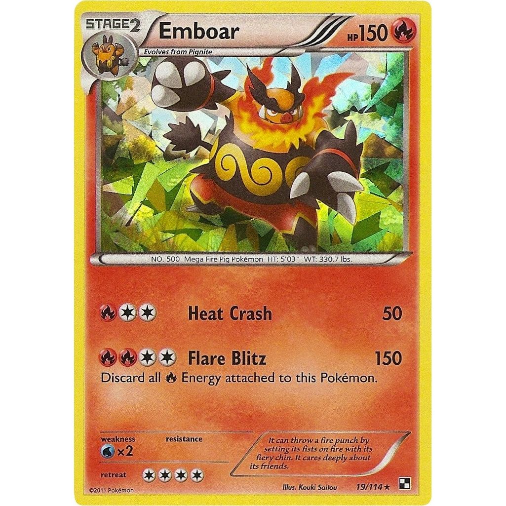 Image for Emboar - 19/114 (Cracked Ice Holo) (019/114) (PR) - Pokemon