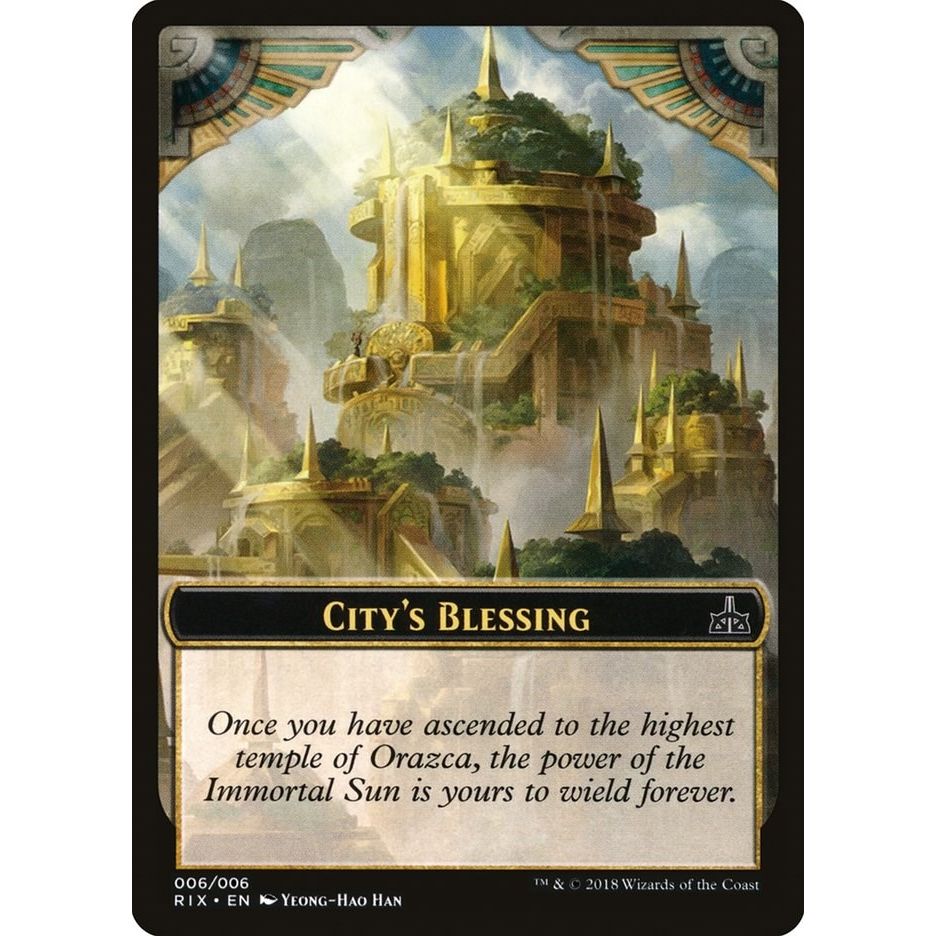 Image for City's Blessing Token (006) (6) (RIX) - Magic: The Gathering
