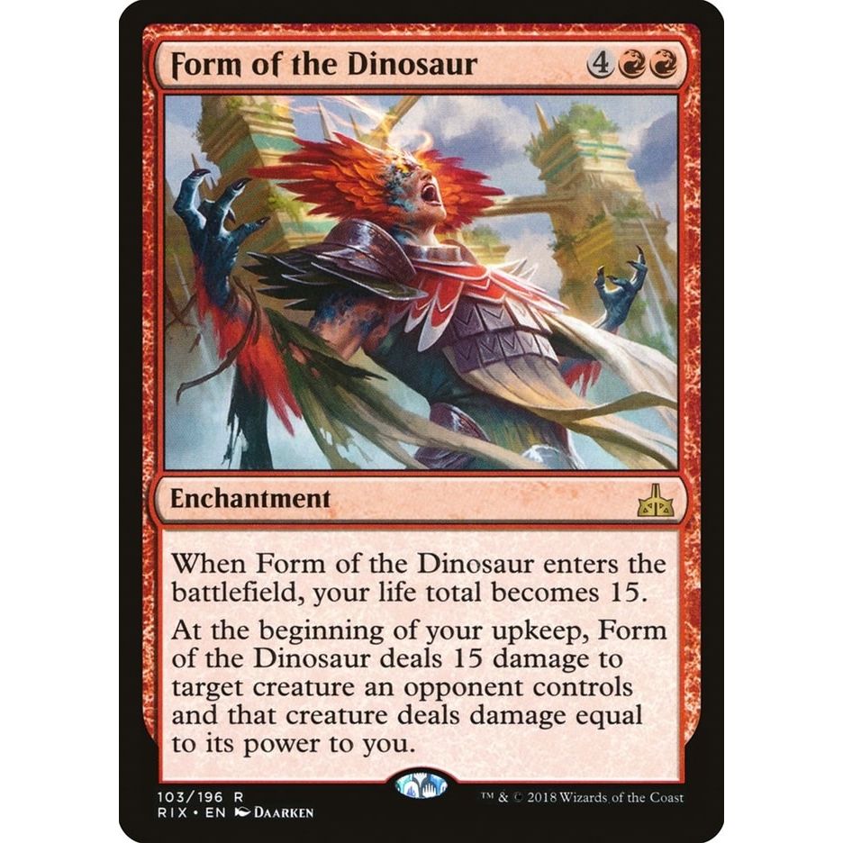 Image for Form of the Dinosaur (103) (RIX) - Magic: The Gathering
