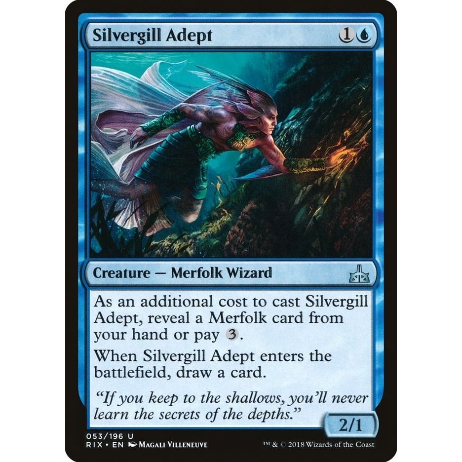 Image for Silvergill Adept (53) (RIX) - Magic: The Gathering