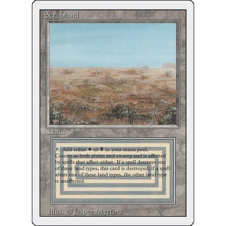 Image for Scrubland (3ED) - Magic: The Gathering