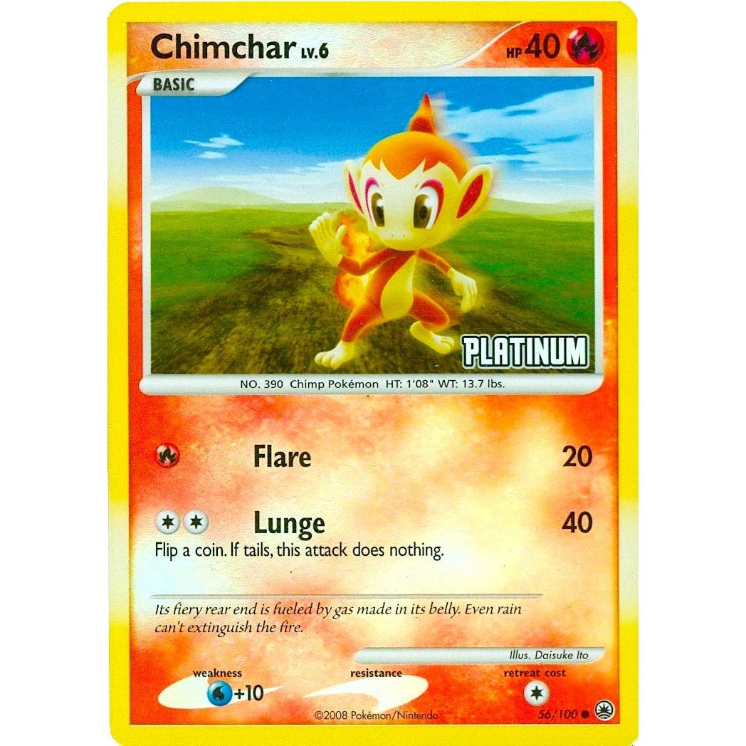 Image for Chimchar - 56/100 [Platinum] (056/100) (BKP) - Pokemon