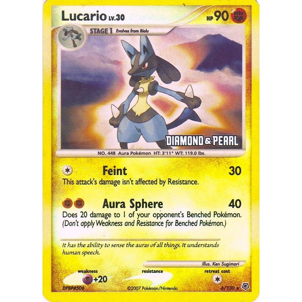 Image for Lucario - 6/130 [Diamond & Pearl] (006/130) (BKP) - Pokemon