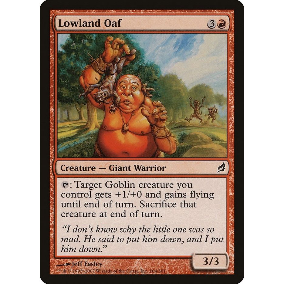 Image for Lowland Oaf (184) (LRW) - Magic: The Gathering
