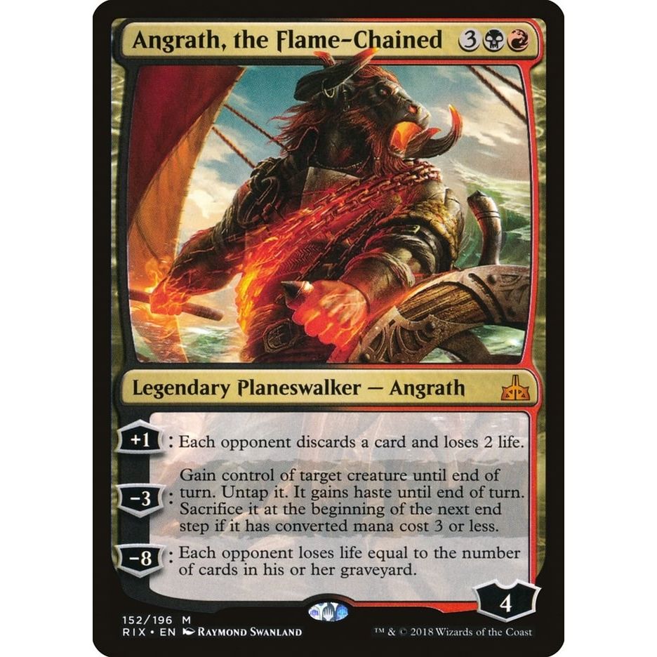 Image for Angrath, the Flame-Chained (152) (RIX) - Magic: The Gathering