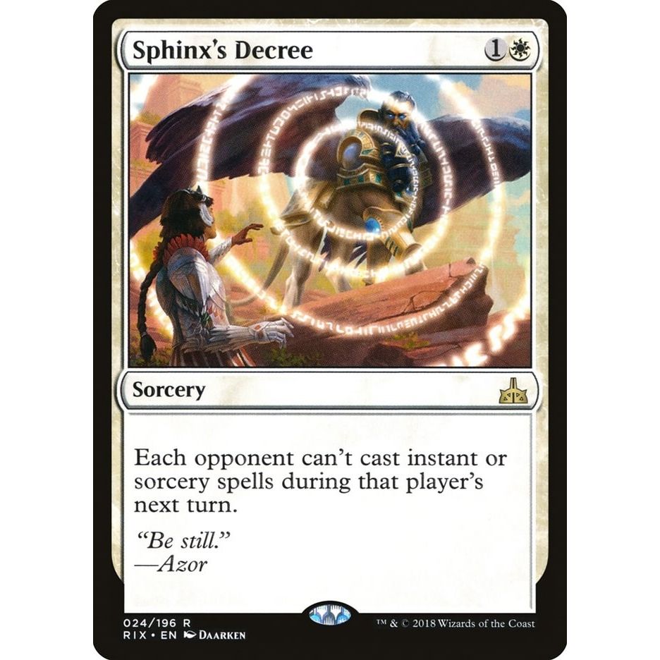Image for Sphinx's Decree (24) (RIX) - Magic: The Gathering