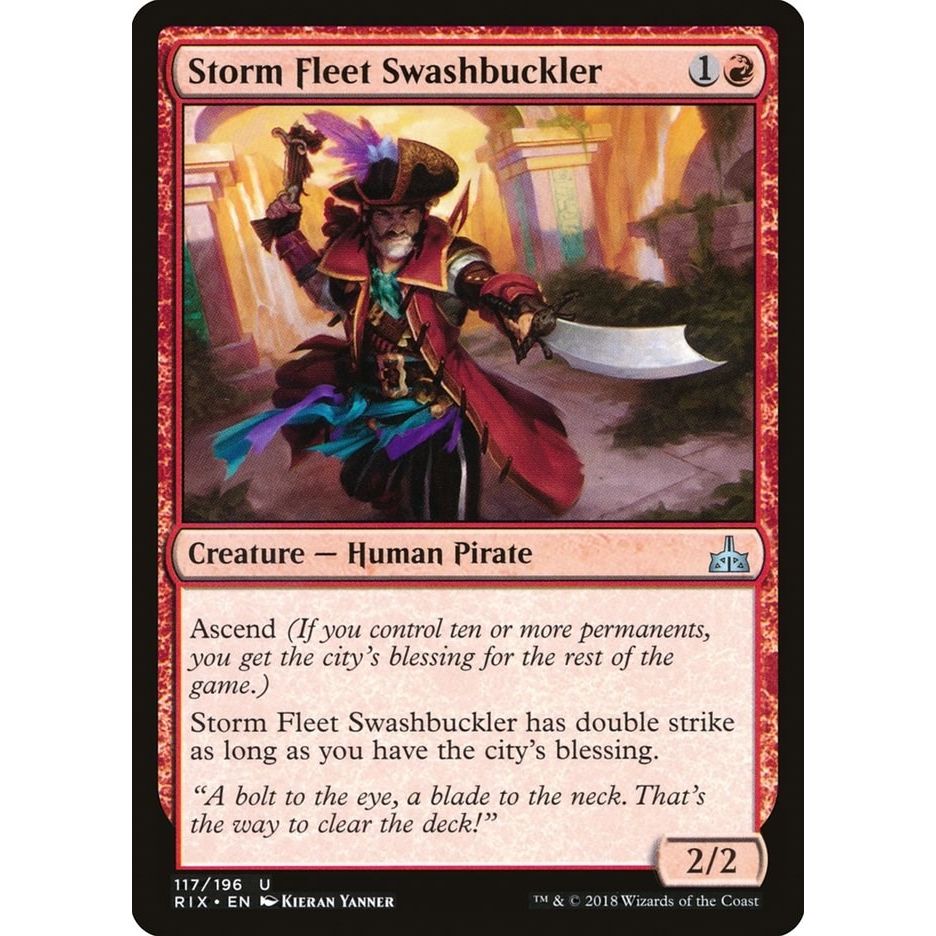 Image for Storm Fleet Swashbuckler (117) (RIX) - Magic: The Gathering